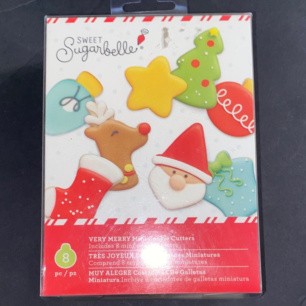 American Craft Sweet Sugarbelle Very Merry Miniature Cookie Cutters, 8 pc NWT